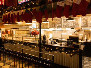 Holiday Decor at Trapper's Pizza Pub